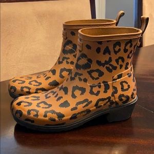 Cheetah print Hunter rain boots